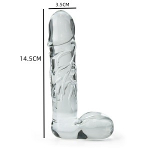 Large Realistic Glass Dildo